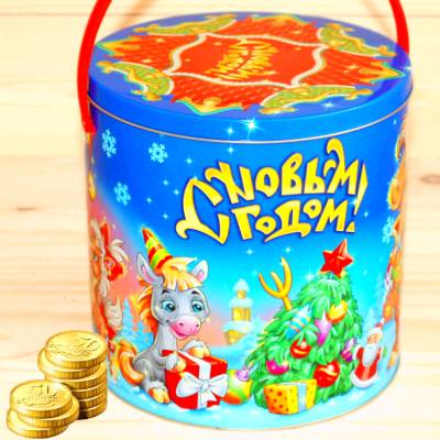 Недорогой детский новогодний подарок 1000 грамм в Бронницах